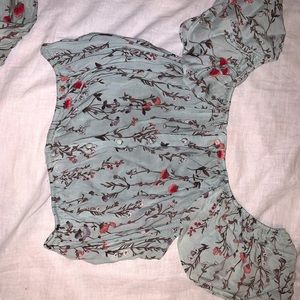 Taylor & sage floral cut off top & maxi skirt